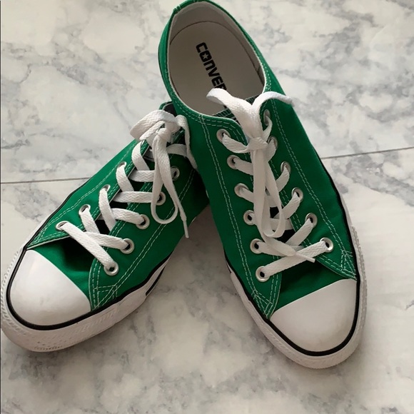green converse low tops